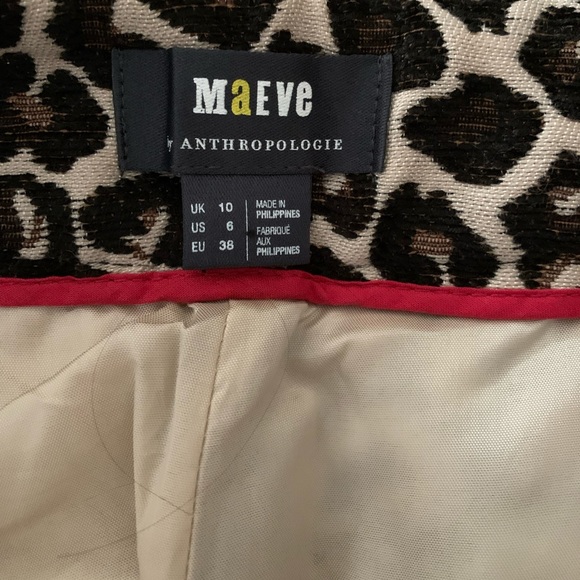 ANTHROPOLOGIE Kate Leopard Jacquard Trousers - Picture 8 of 16